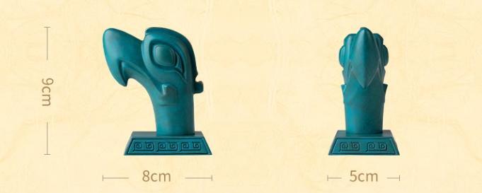 Copper crafts, Bronze Sanxingdui Divine Bird Head crafts, Sanxingdui Bronze Ware, Cultural Relics, Handicrafts, Ancient Shu Kingdom, Desktop ornaments, Home decoration, Gifts for friends, Limited to 100 pieces on this site, free shipping-LECJAS