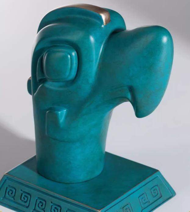Copper crafts, Bronze Sanxingdui Divine Bird Head crafts, Sanxingdui Bronze Ware, Cultural Relics, Handicrafts, Ancient Shu Kingdom, Desktop ornaments, Home decoration, Gifts for friends, Limited to 100 pieces on this site, free shipping-LECJAS