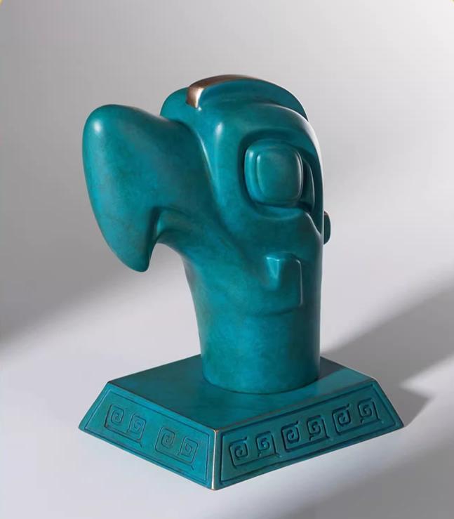Copper crafts, Bronze Sanxingdui Divine Bird Head crafts, Sanxingdui Bronze Ware, Cultural Relics, Handicrafts, Ancient Shu Kingdom, Desktop ornaments, Home decoration, Gifts for friends, Limited to 100 pieces on this site, free shipping-LECJAS