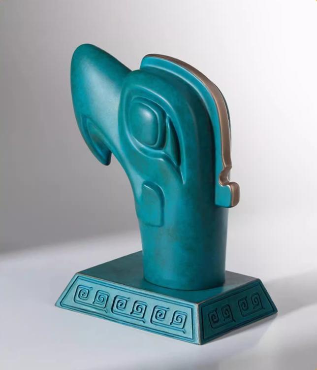 Copper crafts, Bronze Sanxingdui Divine Bird Head crafts, Sanxingdui Bronze Ware, Cultural Relics, Handicrafts, Ancient Shu Kingdom, Desktop ornaments, Home decoration, Gifts for friends, Limited to 100 pieces on this site, free shipping-LECJAS