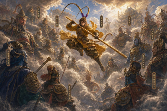 5.Chaos in the Peach Orchard, Great Sage Steals the Elixir, Rebellion in the Celestial Halls, Gods and Immortals Hunt the Fiend