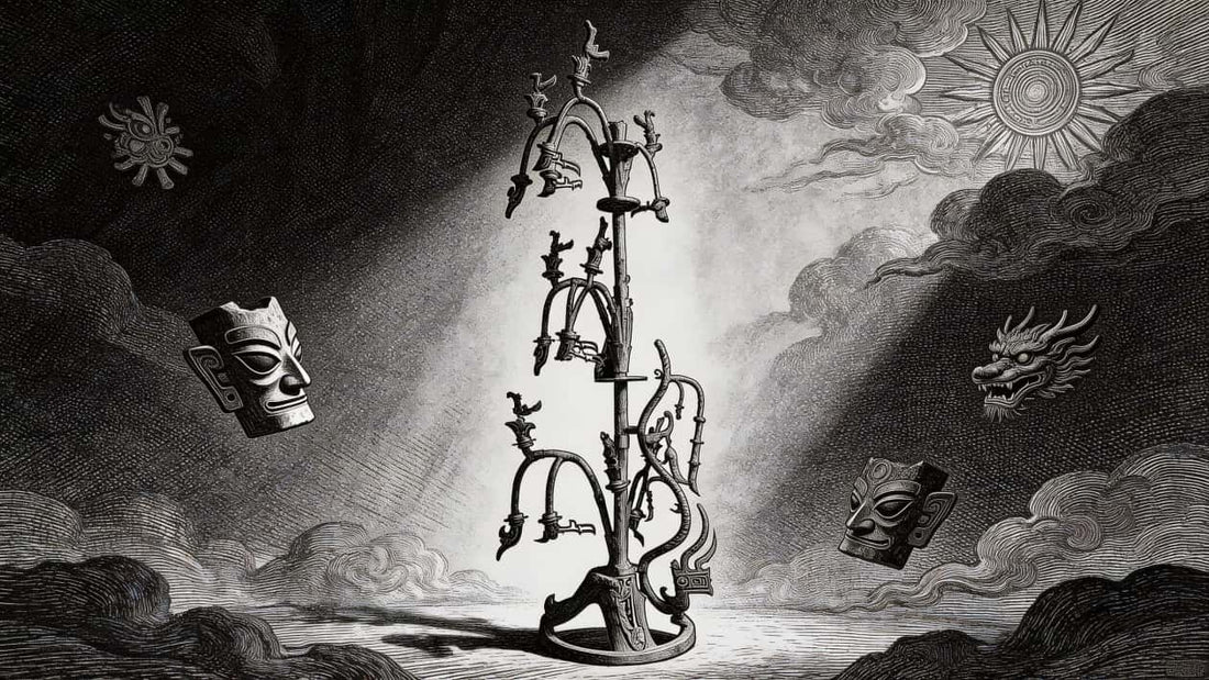 Sanxingdui Bronze Sacred Tree: A Divine Path Connecting the Cosmos and the Human Realm