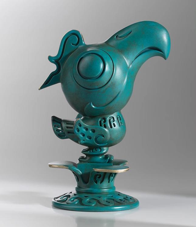 Copper crafts, Bronze Sanxingdui Divine Bird Pride Figurine, Sanxingdui Bronze Ware, Cultural Relics, Handicrafts, Ancient Shu Kingdom, Desktop ornaments, Home decoration, Crafts Gifts for friends, free shipping-LECJAS